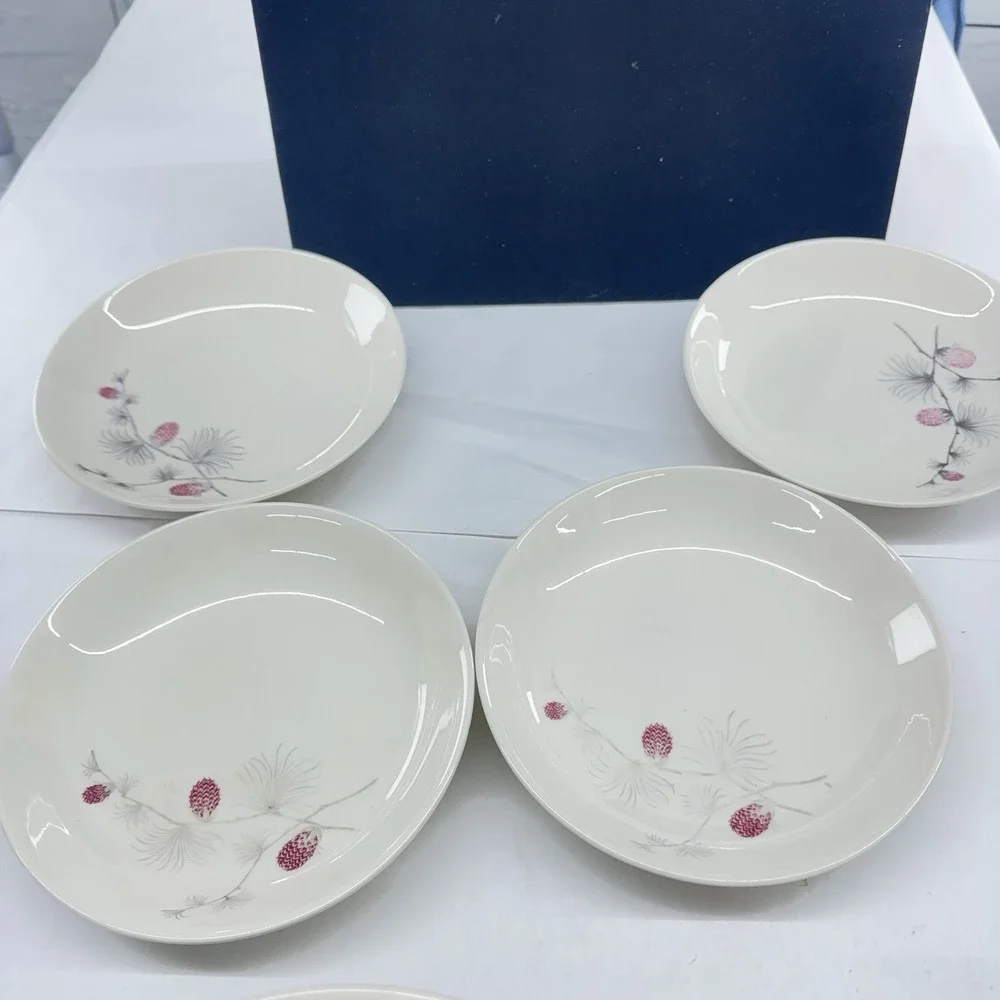 Set Of 4 Vintage Canonsburg Wild Clover Soup Salad Bowl 8